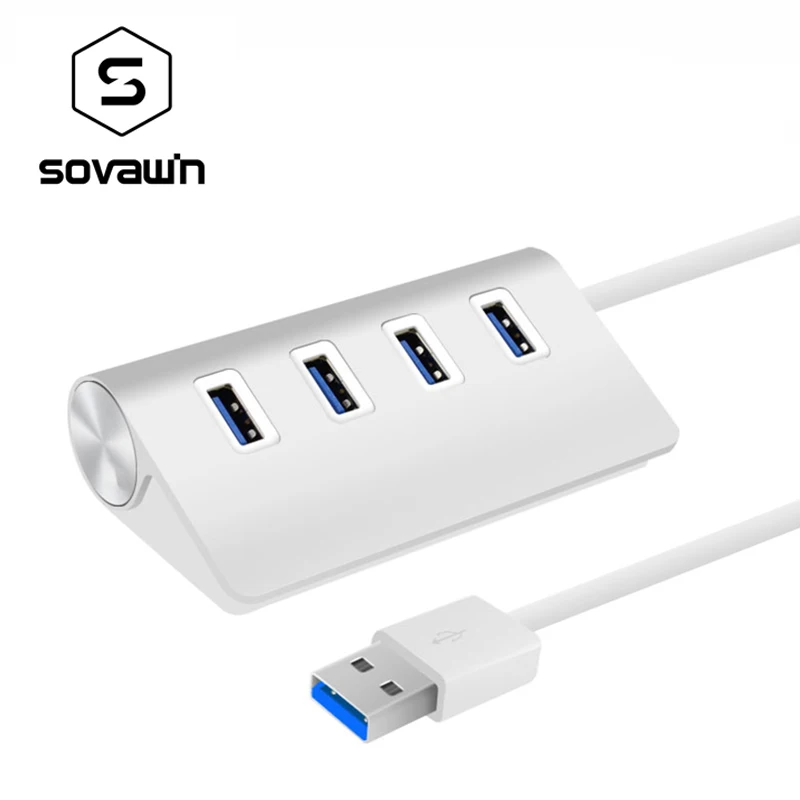 USB концентратор Sovawin 3 0/алюминиевый материал/с 4 портами USB/сплиттер адаптер с
