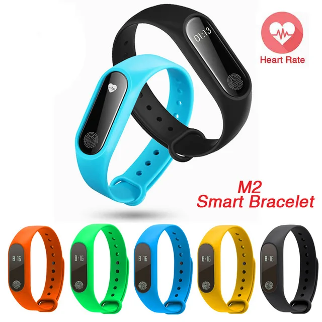 2018 Новый M2 Смарт Браслет монитор сердечного ритма Bluetooth Smartband здоровья Фитнес