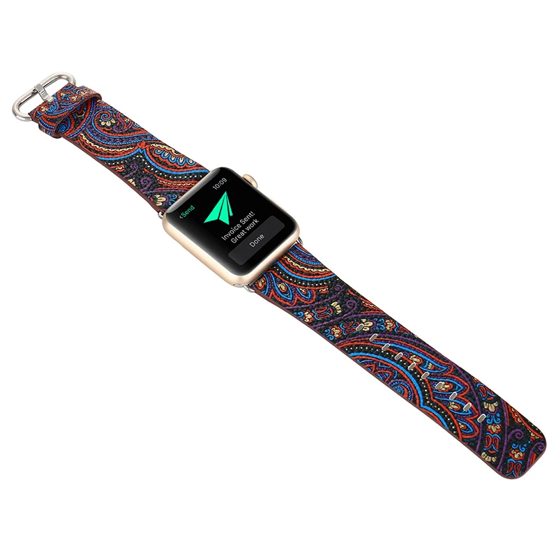 Ремешок кожаный для Apple Watch 1 2 3 38 42 мм|Ремешки часов| |