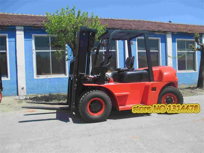 7 тонный дизельный грузоподъемник большая мощность вилка транспортное