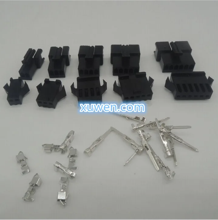 

Бесплатная доставка 100 компл./лот SM 2/3/4/5/6Pin 2,54 гнездовой и Мужской JST 2,54 мм SM2.54 коннектор 6 в 1