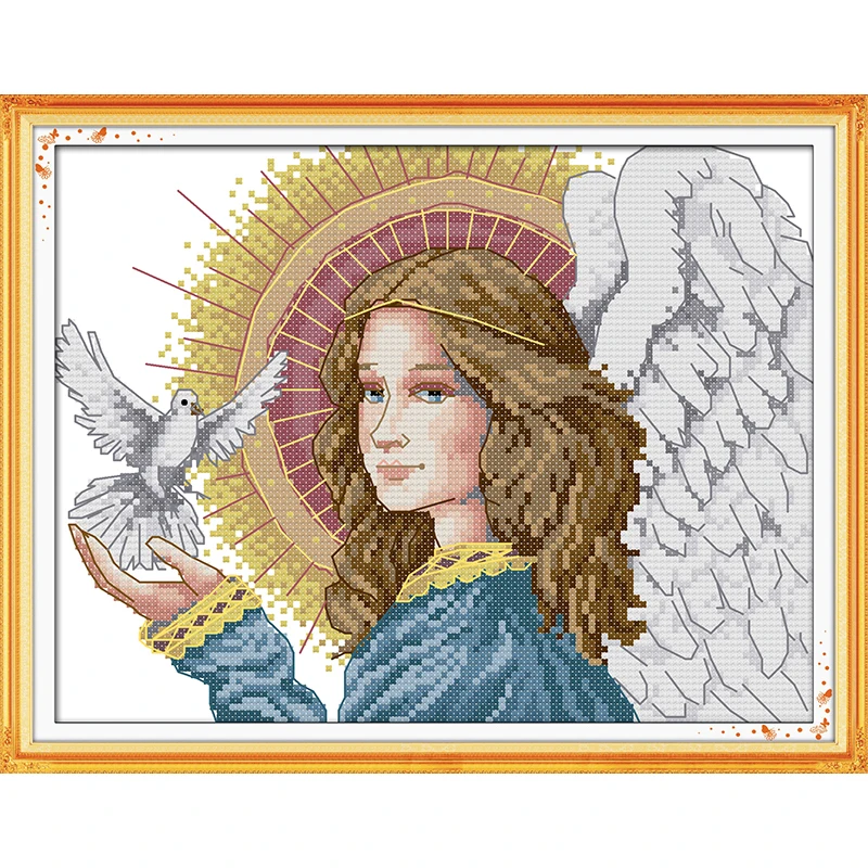 Jun Sunday Angels Of Peace китайские наборы крестиков экологичный хлопок Печатный 11 DIY