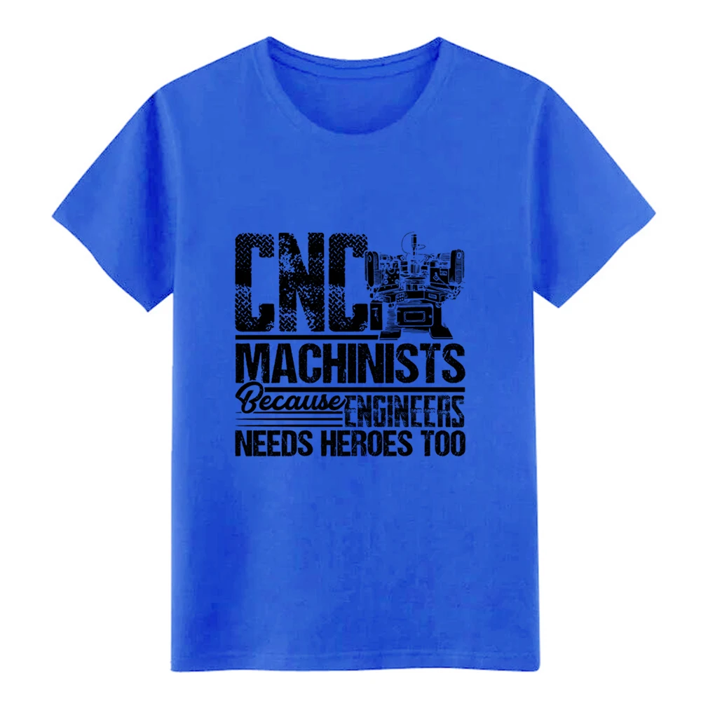 Мужская футболка с принтом I'm A Proud CNC Machinist круглым воротником летняя рубашка для