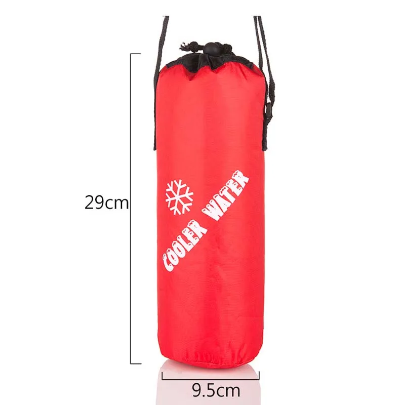 Red Cooler Water Большая крышка для бутылки с водой, сумка с ремешком, Неопреновая, для улицы, военная бутылка для воды, переноска, изолированная сумка, сумка, держатель, ремешок, черный - Цвет: Red Cooler Water