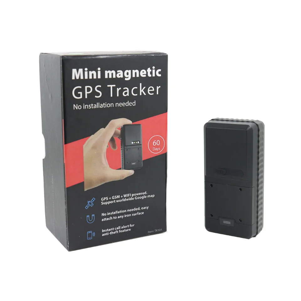 

VJOYCAR TK101 Waterproof Mini GPS Tracker Magnet Easy To Carry Hidden 3000mAh Rechargeable Battery FREE Tracking Software