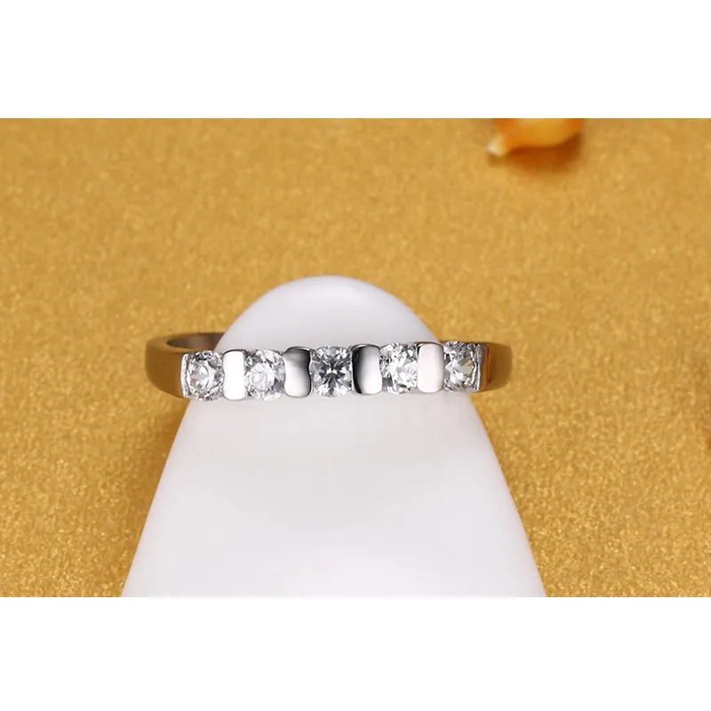 Vonx милые Обручение кольцо для Для женщин Серебряный Цвет Камень CZ американский