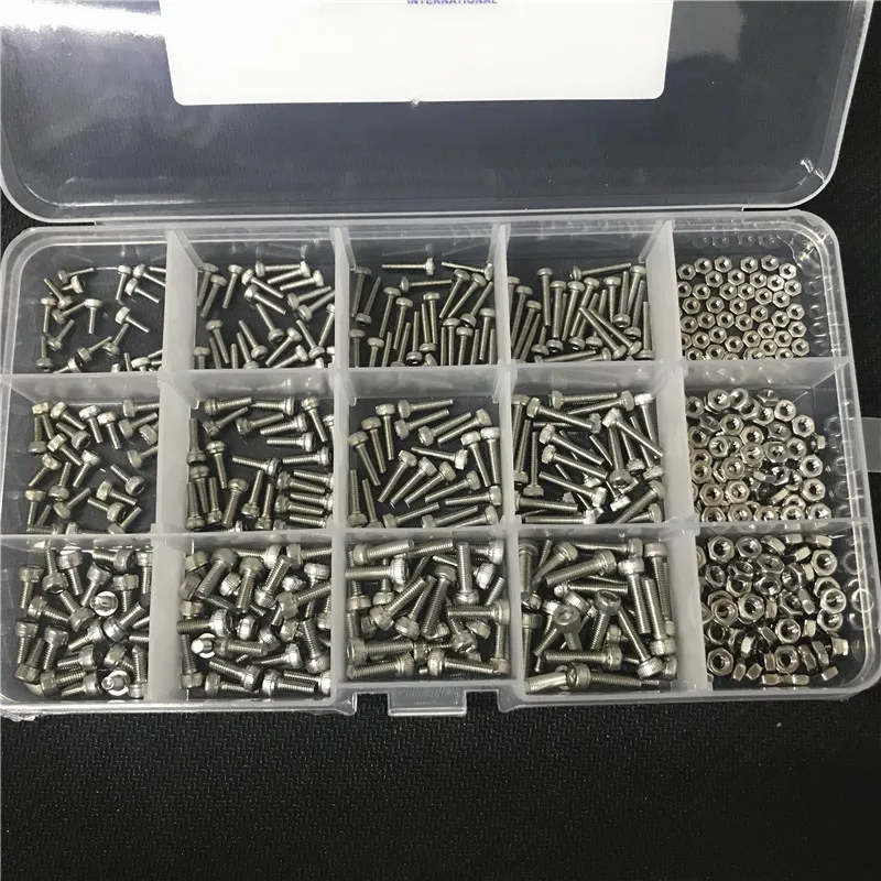 Набор болтов с шестигранной головкой для велосипеда винты 304 из нержавеющей