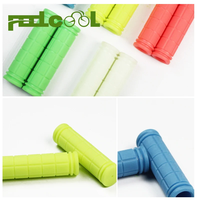 FEELCOOL MTB, новинка, светящаяся ручка для горного велосипеда, руль для велосипеда, ручки для велоспорта, мягкие прочные резиновые ручки для руля