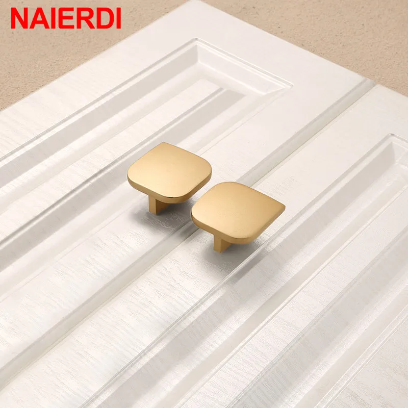 NAIERDI Европейский стиль ручки шкафа Золото Черный твердый цинковый сплав кухонный