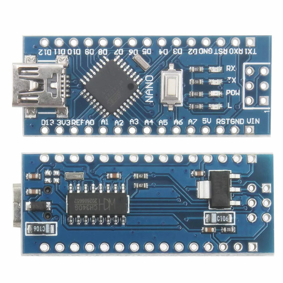 Для Arduino Nano Mini USB с Загрузчиком для контроллера nano 3 0 драйвера CH340 16 МГц v3.0