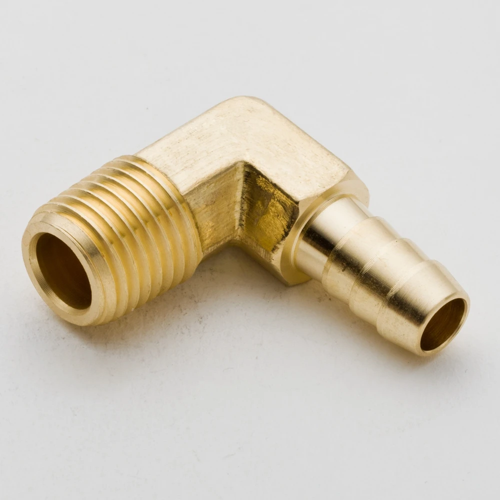 2 шт. фитинг для латунной трубы 1/4 &quot5/16&quot 3/8 &quot1/2&quot до 1/8 &quot1/4&quot локоть 90 градусов