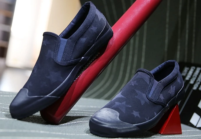 Новые Люди Бездельники Дышащие Холст Обувь 2017 мужские Квартиры Скольжения на