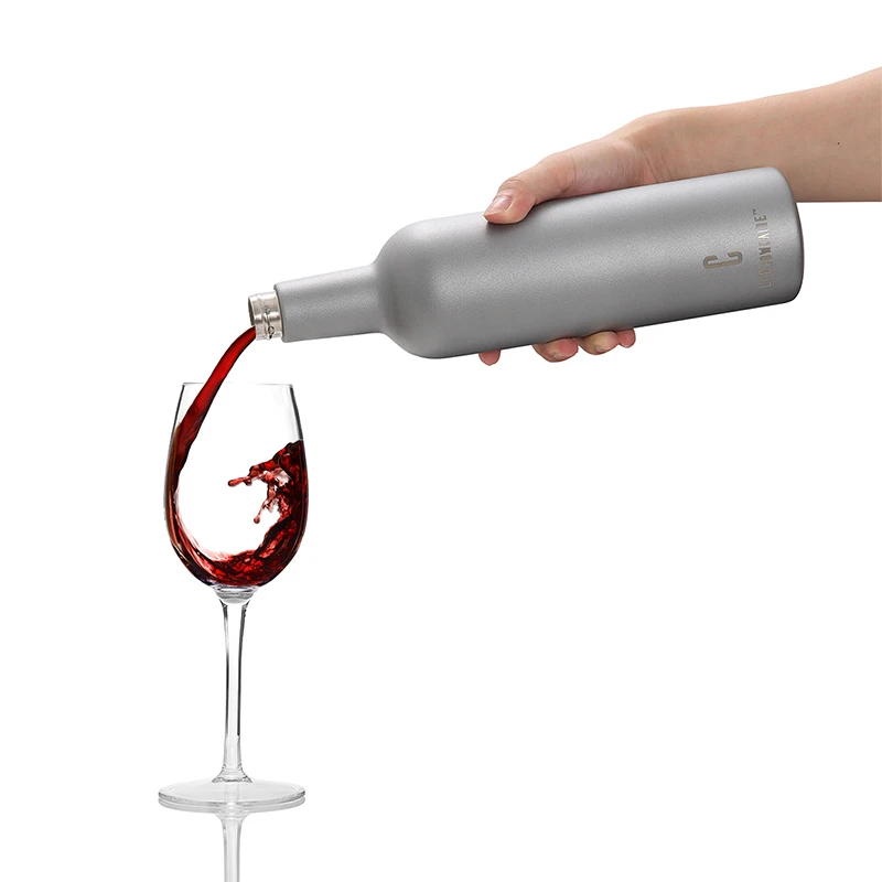 750 мл бутылка для вина из нержавеющей стали вакуумная с двойными стенками пищевая