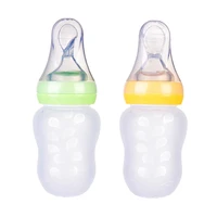 bpa new free silicone soft head spoon feeding bottle set for babies children to east mushy rice take medicine have soup