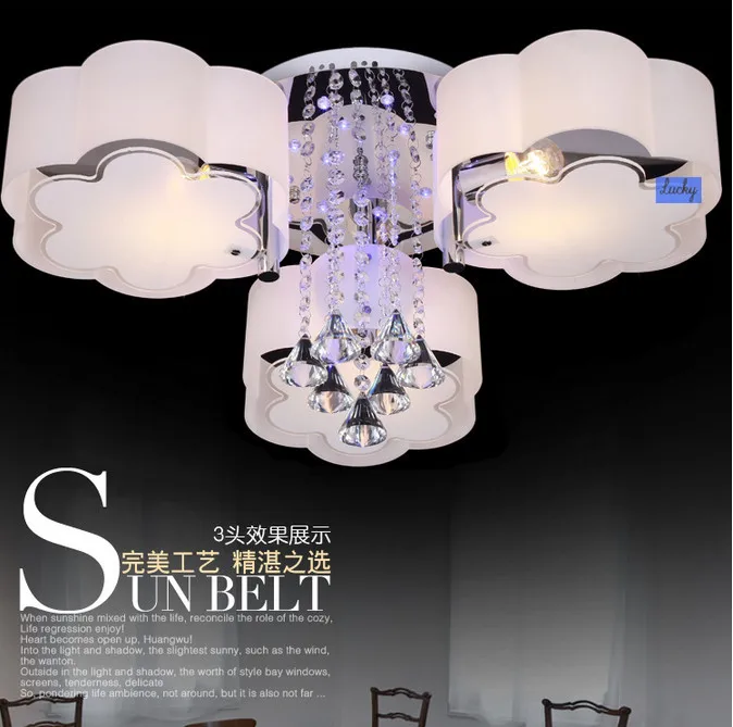 Бесплатная доставка хрустальные современные люстры и подвески лампа для спальни