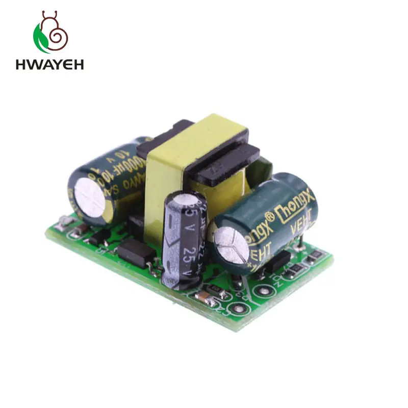 10 шт. AC-DC 5V 700мА 3.5Вт Прецизионный преобразователь Buck AC 220V в 5V DC, модуль питания шагового понижающего трансформатора для горячей продажи.