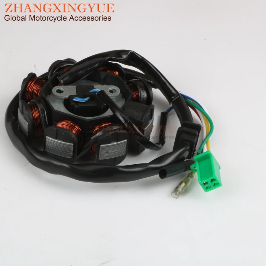 Самокат зажигания статора 6-8 катушки для Jonway Delta YY150T Epsilon YY150T-12 150cc GY6 125/150 152QMI 157QMJ 4- ход поршня