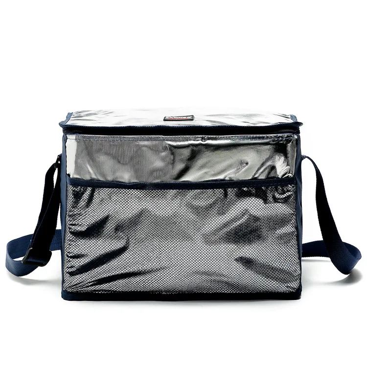 

High quality nylon thermal picnic cooler bags food storage lunch handbag insulated cool shoulder ice bag lunch box 18L large