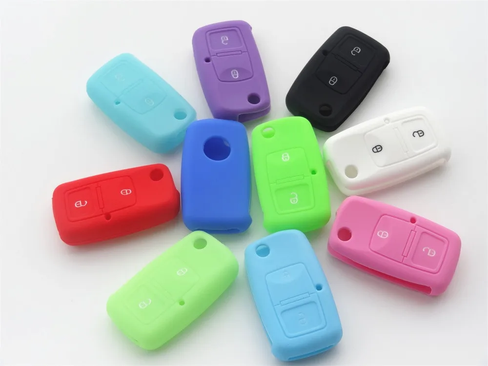 AUTEWODE 2 кнопочный силиконовый Флип резиновый чехол для автомобильного ключа