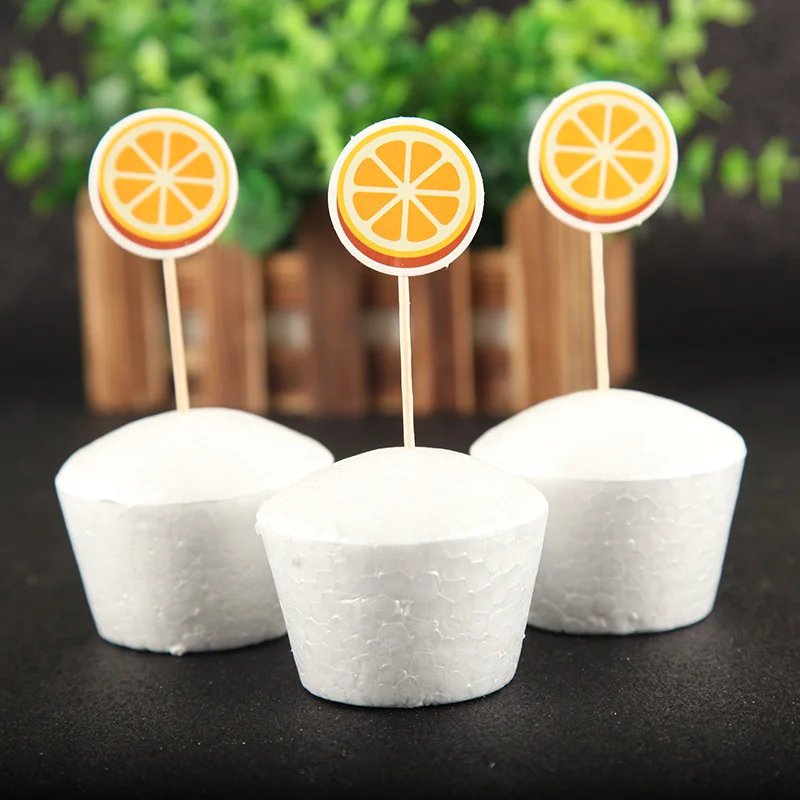 24 шт./лот Симпатичные Фрукты Ананас Клубника Лимон арбуз торт кекс фигурки жениха