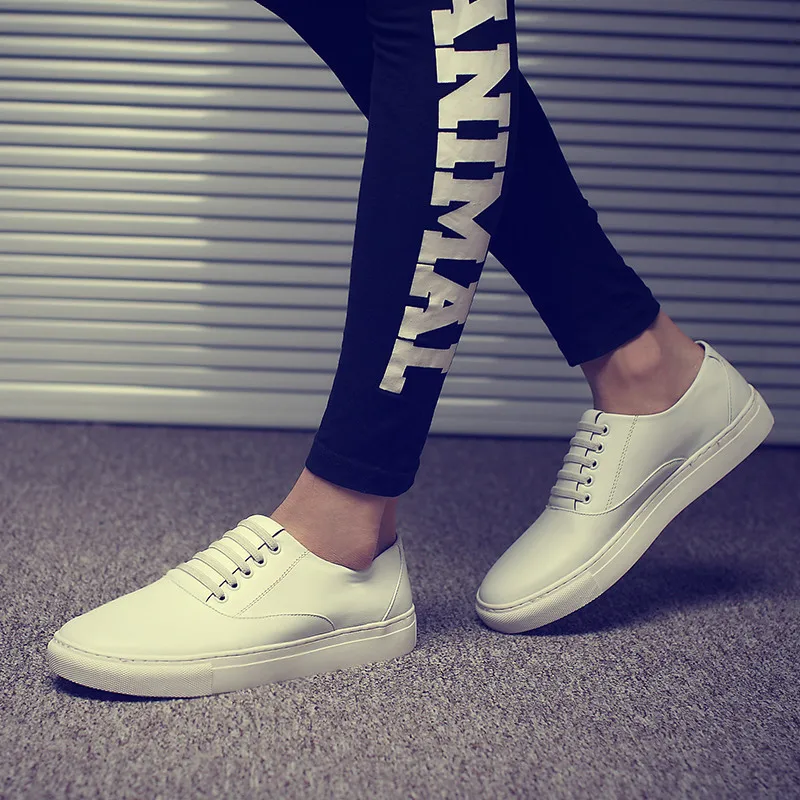 Летняя мужская обувь новая модная кожаная Повседневные Дышащие корейские туфли