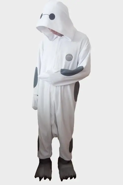 Аниме большой герой 6 пухлые Baymax симпатичные взрослых Косплэй Onesie + Прихватки для