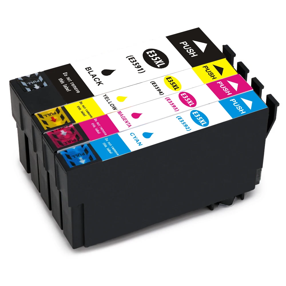 Совместимый картридж для EPSON T35XL 35-I совместимый с WorkForce Pro WF-4740 4720DW 4725D (2B + 1C 1M 1Y) 5 шт.