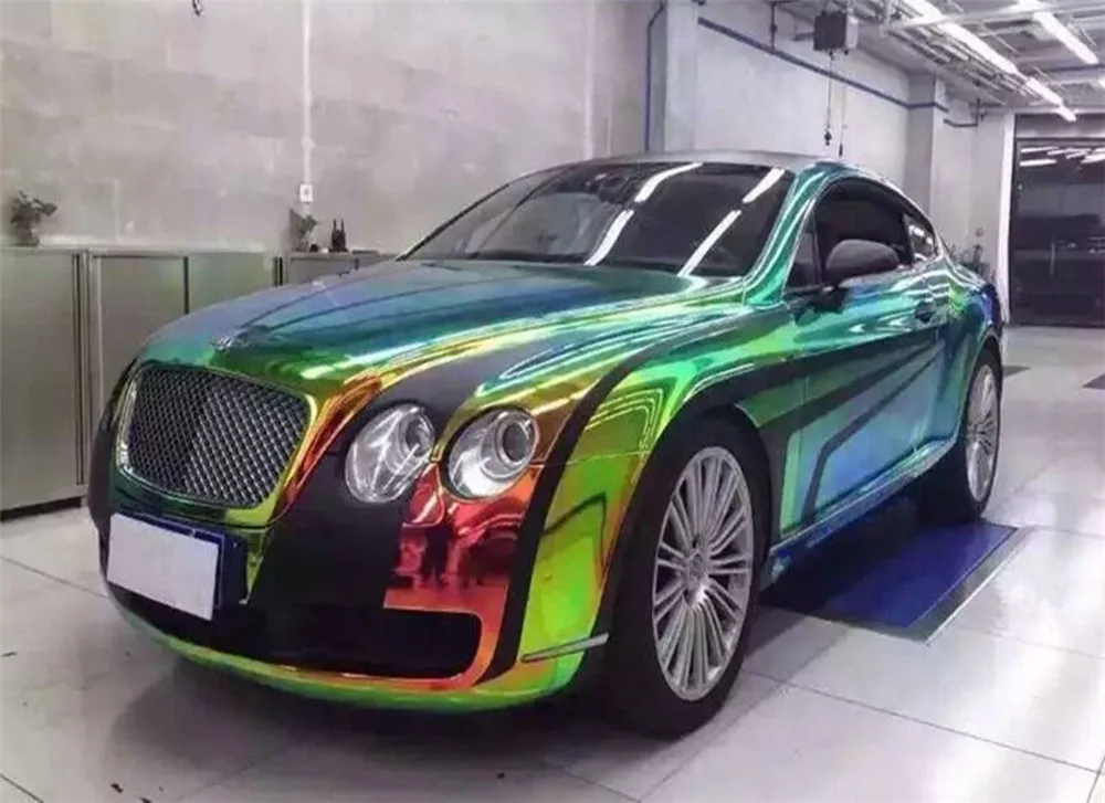 1 38x0 5 м Голографическая Радуга Нео хромированная Автомобильная виниловая пленка