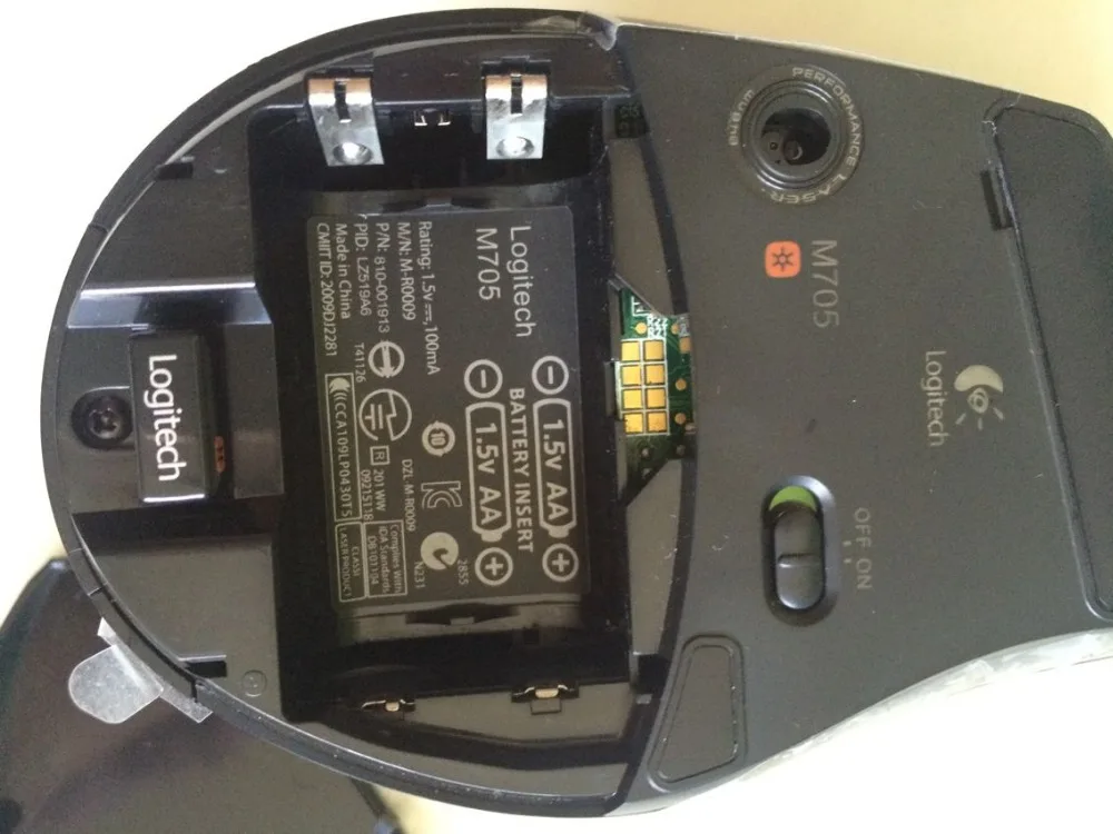 Logitech M705 Беспроводная лазерная большая мышь ноутбук компьютер USB двойной режим