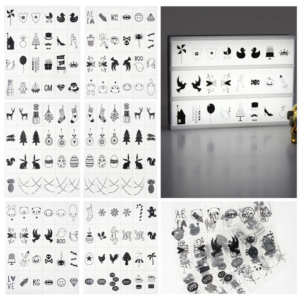 Новый DIY LED крыльцо свет вверх знак сообщения кино письмо символ лампа для дома