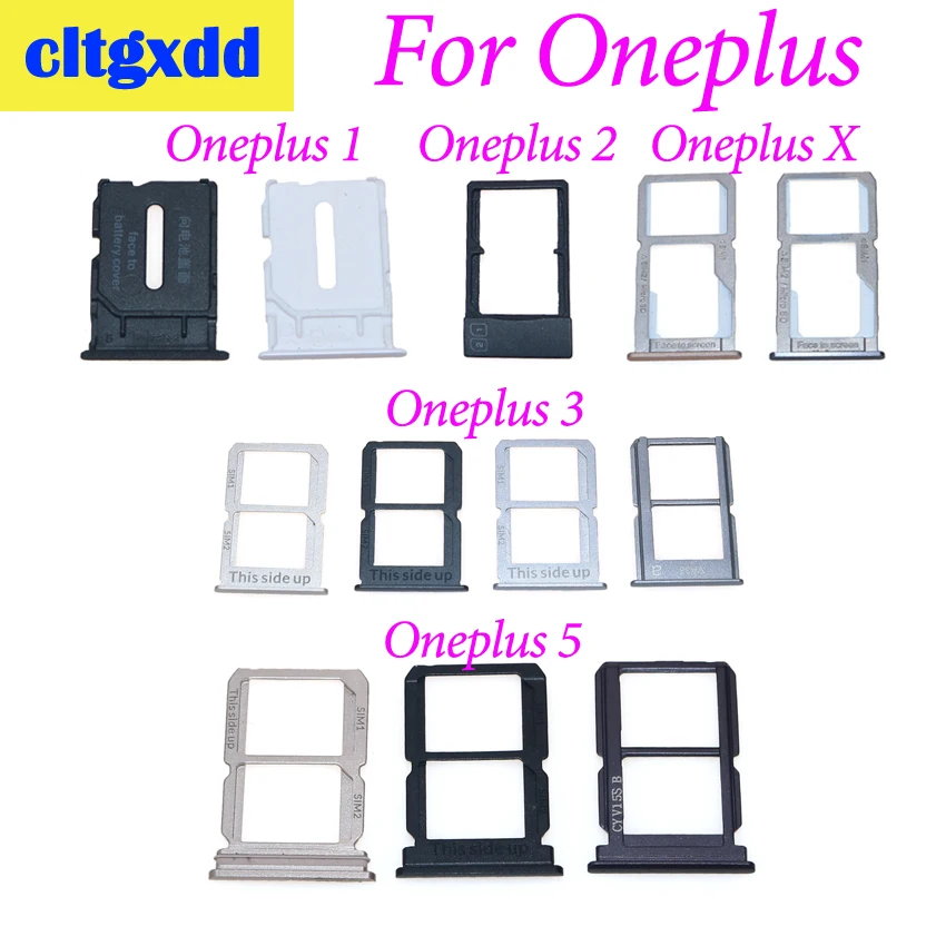 Cltgxdd 1 шт. гнездо для SIM карты Oneplus 2 3 5 X лоток держатель Слот Часть смартфона
