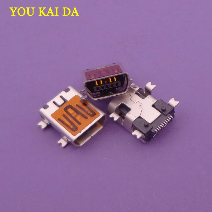 20 шт./лот Micro Mini USB jack 10Pin 10 P шпильки гнездо порт SMT Тип PCB паяльные разъемы Запасные