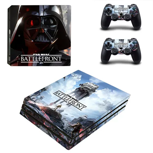 Звездные войны Дарт Вейдер PS4 про кожу Стикеры для sony Игровые приставки 4 консоли и 2 контроллеры PS4 про кожу Стикеры s Наклейка виниловая - Цвет: YSP4P-0416