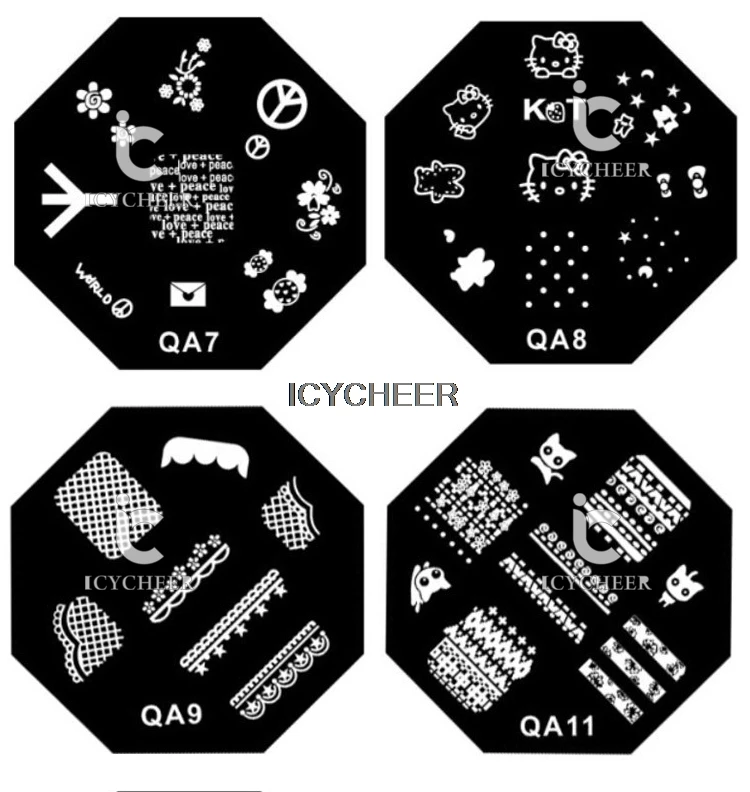 ICYCHEER 25 стилей рисунок для нейл-арта штамп темпленил штамповки пластины салон