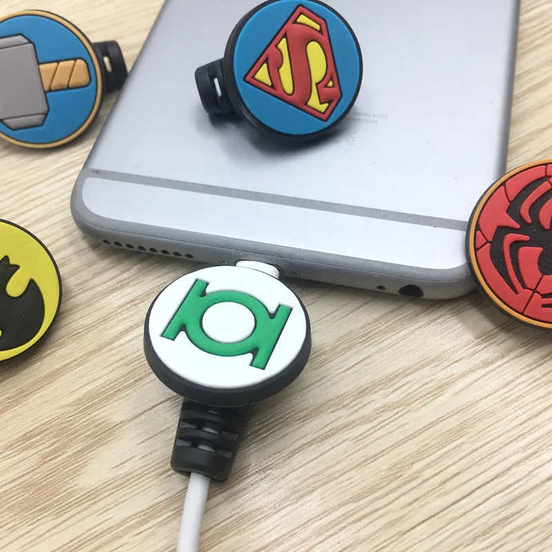 Герой Мультфильм кабель протектор для Apple IPhone зарядное устройство USB линия
