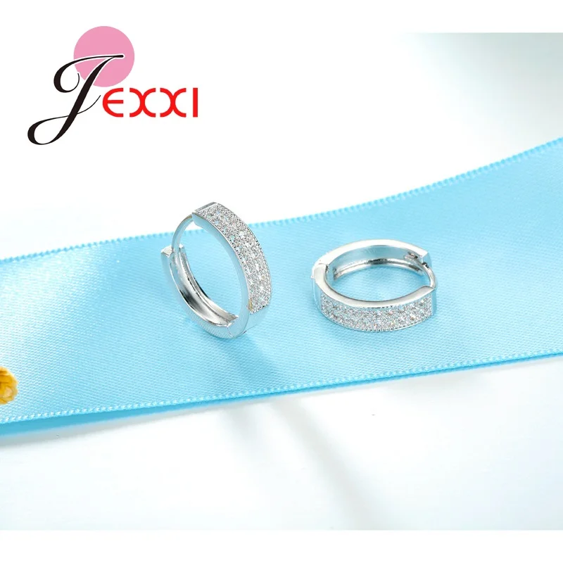 Женские серьги кольца из серебра 925 пробы с фианитом|hoop earrings|earrings silverearrings earring |