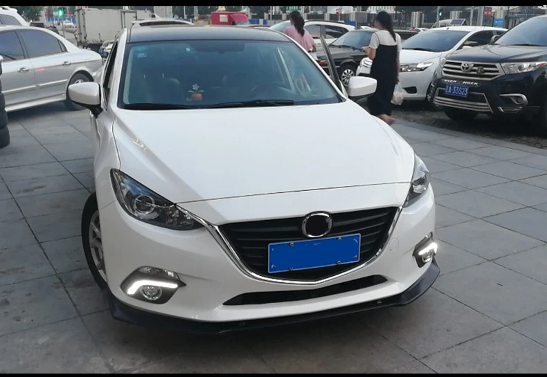 Для Mazda 3 M3 Axela- обвес переднего бампера нижние вентиляционные решетки и диффузоры защитная пластина спойлер Накладка для автомобиля Стайлинг