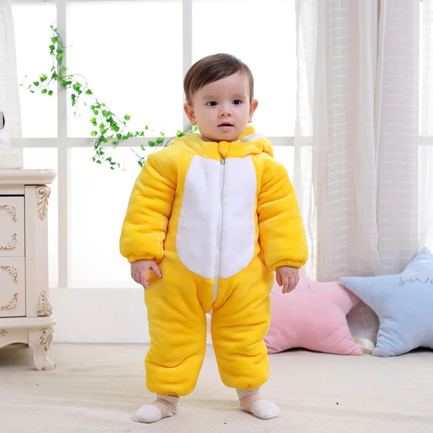 J00484 LittleChick/стильные детские комбинезоны зимние утепленные для младенцев Милая