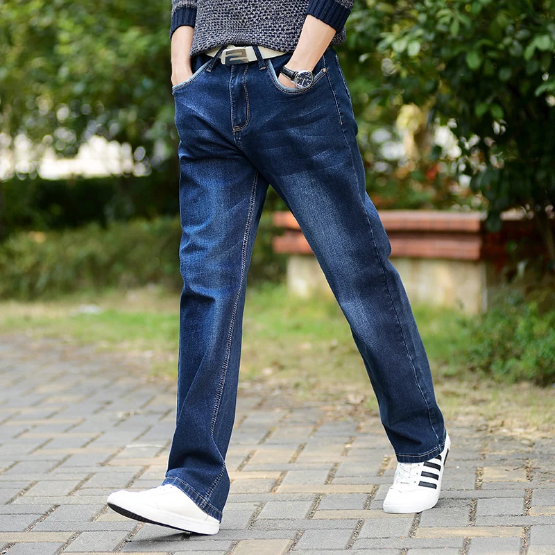 

Men's Jeans High Stretch Taper Jeans Relax Denim Jean Trousers Pants Plus Size 32 33 34 35 36 38 40 42