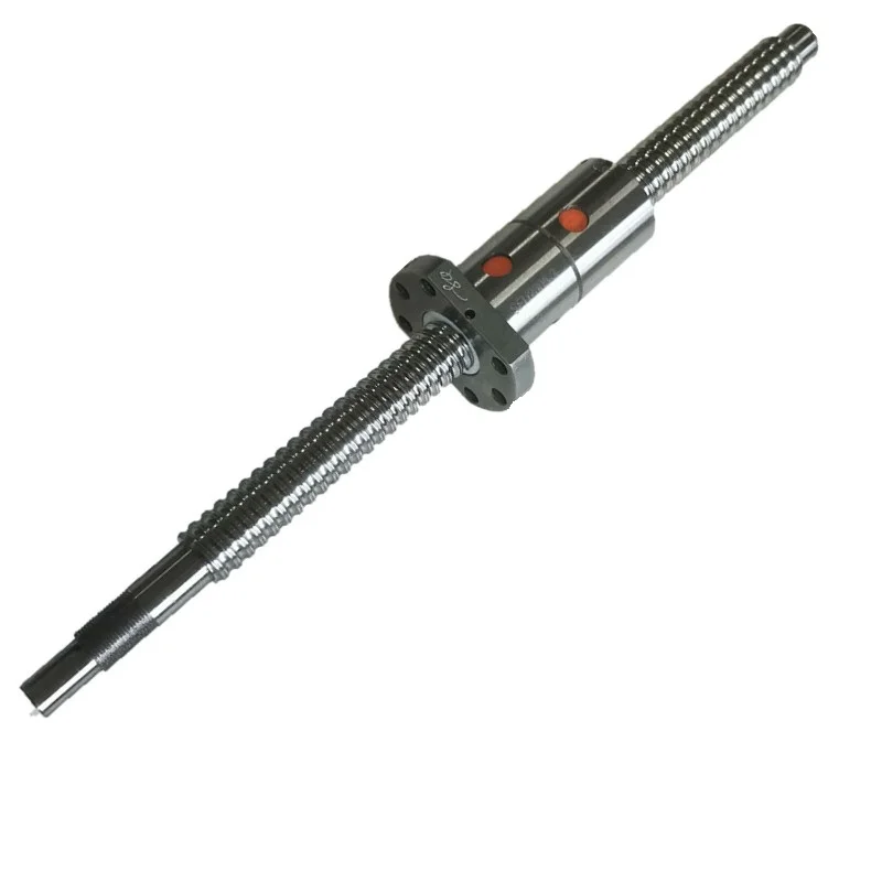 DFU2505 шарикового винта любой длины L200/300/400/500/600/700/800/900mm-Ballscrews конечную обработку для BKBF20+ Двойная гайка 1 комплект фрезерный станок с ЧПУ