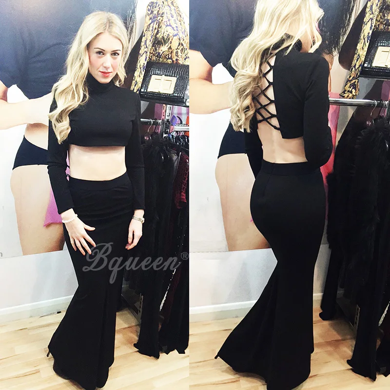 Bqueen 2017 новое поступление однотонный топ с высокой горловиной на шнуровке