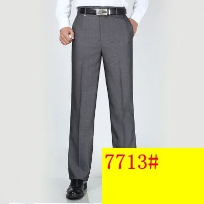 picture color Зима размера плюс большой 8XL 9XL 10XL костюм брюки мужские большого размера классические брюки осенние деловые формальные офисные прямые брюки 50 52 - Цвет: picture color