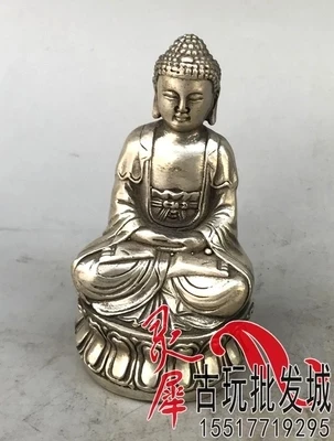 

Antique brass silver plated home furnishing decoration Buddha