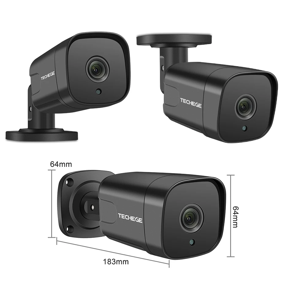 Techege 8CH 4MP Full HD CCTV Камера Системы H.265 PoE IP Водонепроницаемый 2560*1440 комплект