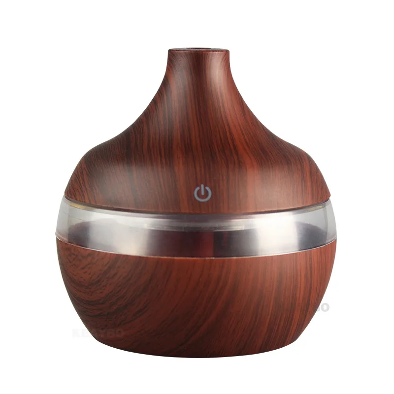 Dark Wood USB 300 мл Аромат увлажнитель воздуха ароматерапия древесины 7 цветов светодиодный свет Электрический ароматерапия аромат эфирного масла диффузор - Цвет: Dark Wood