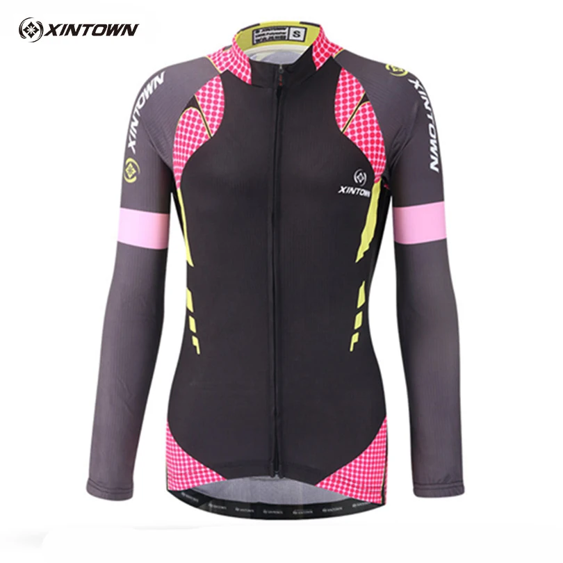 XINTOWN Pro Team осень Ropa Ciclismo Для женщин с длинным рукавом велосипед Одежда Майо Топы