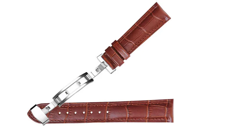 16 18 20mm Black Brown Genuine Leather Watch Strap 22mm Watchband Bracelet 24mm Band for Tissot Tudor Breitling | Наручные часы