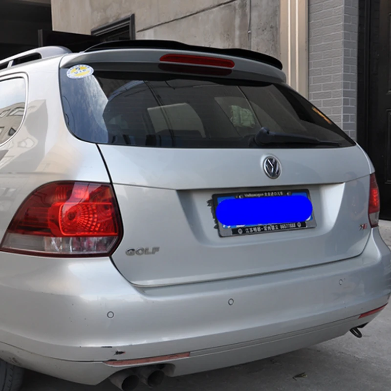 Для Volkswagen VW Golf 6 MK6 Wagon Spoiler 2010-2013 Модель MK6 светильник высокого качества ABS Материал Автомобильный задний черный спойлер