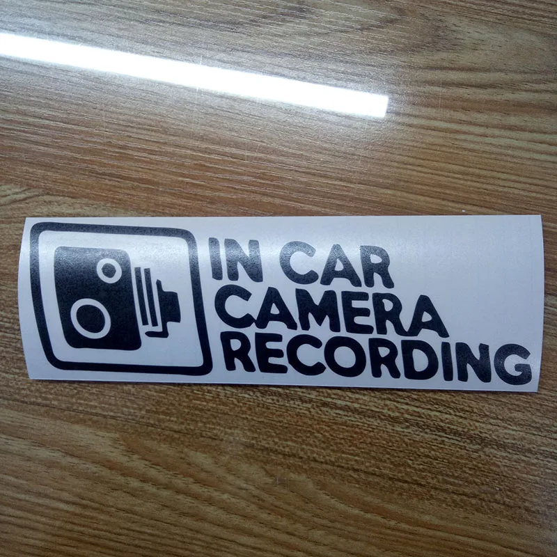 В машине камера запись автомобиля Наклейка окна Забавный бампер Cctv Hd Cam Dash
