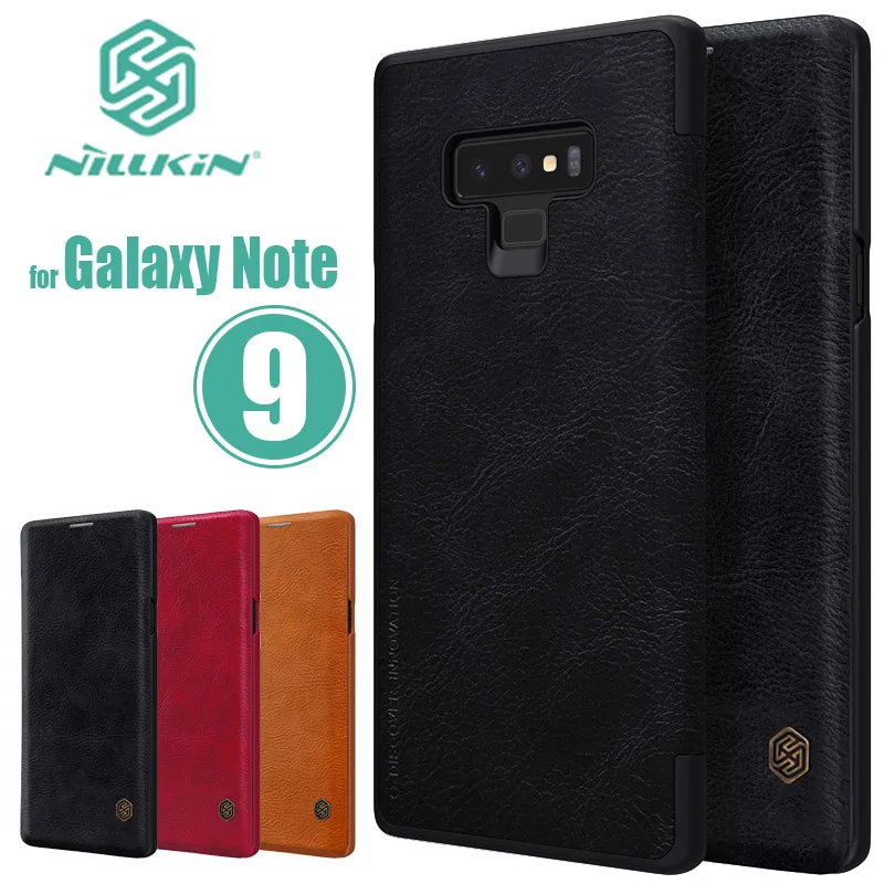Чехол Nillkin Qin для Samsung Galaxy Note 9 кожаный флип-чехол Note9 Роскошный деловой чехол